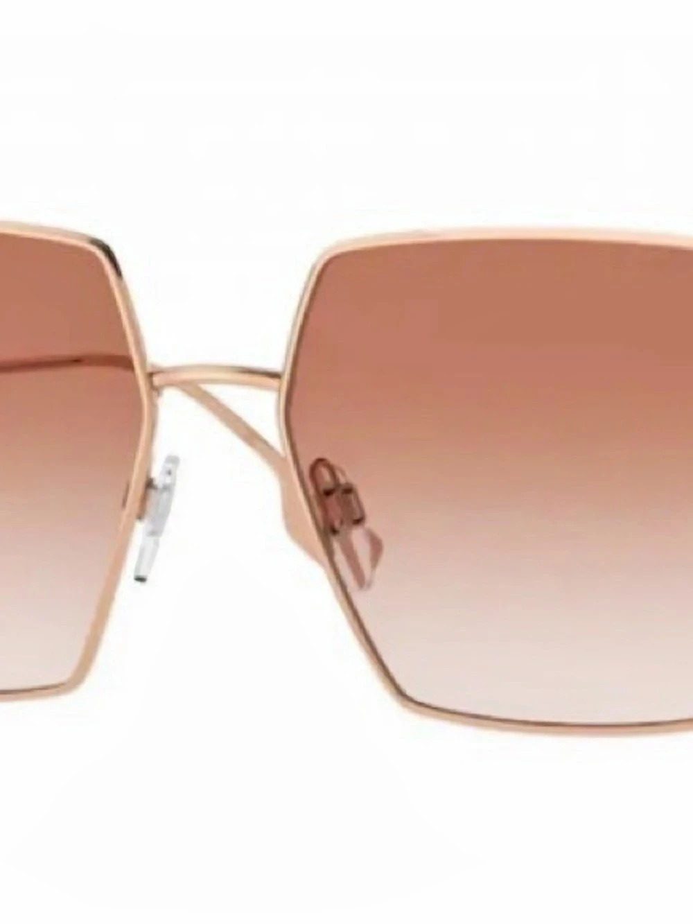 Burberry Daphne Gold Brown Gradient Oversized Sunglasses + Case B3133